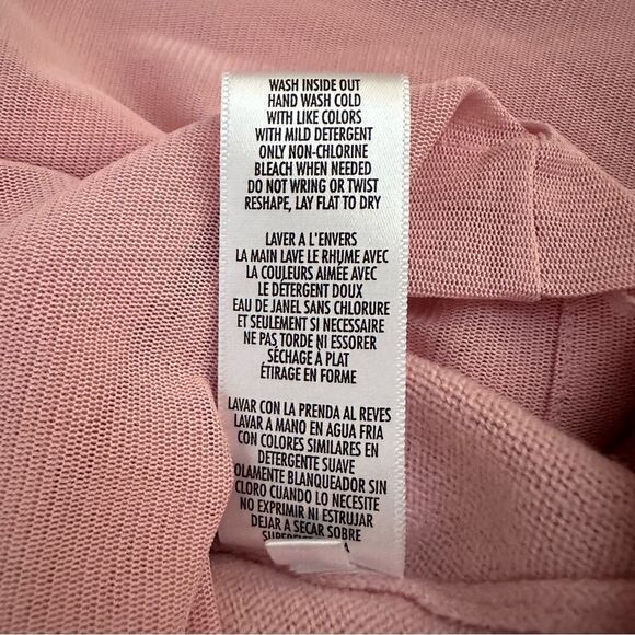 Vintage Women Petite M Sweater Cardigan Pink Gold Beaded Ornate Sparkle Jacket - Picture 9 of 11